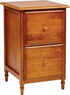 🏺 osp home furnishings knob hill collection file cabinet: antique cherry finish and chic design logo