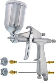 img 4 attached to 🎨 TCP Global Mini Gravity Feed Spray Gun with Needle & Nozzle Set (.8mm, .5mm, and 1.0mm) and Side Mounted Rotating Cup