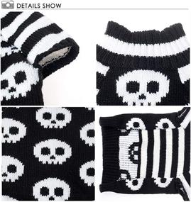 img 1 attached to 🎃 Halloween Pet Clothes: HAPEE Dog Sweaters for Dogs and Cats - Stylish and Spooky Attire