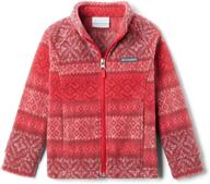 🧥 columbia kids' benton springs ii printed fleece jacket - cozy and trendy outerwear for children logo