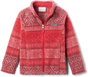 img 4 attached to 🧥 Columbia Kids' Benton Springs II Printed Fleece Jacket - Cozy and Trendy Outerwear for Children