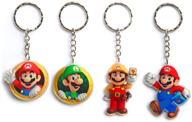 quan keychain mushroom nin_tendo multicolor logo