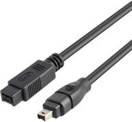 6 feet pasow firewire cable - 9 pin to 4 pin ieee 1394 firewire 800/400 logo