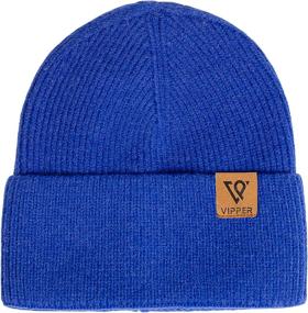 img 4 attached to 🧢 VIPPER Men's Beanie Knit Skull Cap - Warm Winter Stocking Hat for Guys and Women with Cuff - Cuffed Beanie Hat