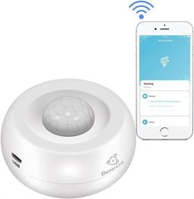 img 3 attached to 🔒 BetterLink Wireless PIR Motion Sensor Alarm with Full Coverage and Blind Spot-Free Design - Tuya APP Controlled Smart Home Security Detection System