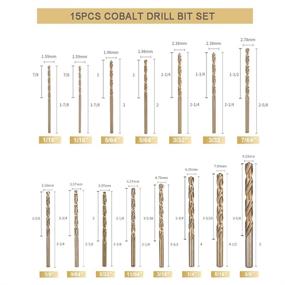 img 1 attached to 🔧 Superior Performance and Precision: HIDOTOL Cobalt Drill Bit Set