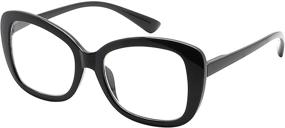 img 4 attached to 👓 Eyekepper Chic Oversized Reading Glasses for Women - Trendy Readers