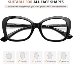 img 2 attached to 👓 Eyekepper Chic Oversized Reading Glasses for Women - Trendy Readers