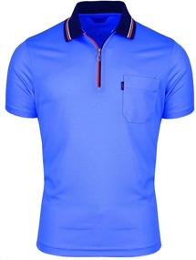 img 3 attached to Рубашка-поло BCPOLO Athletic Sleeve Polo Blue L