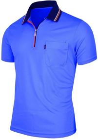 img 4 attached to Рубашка-поло BCPOLO Athletic Sleeve Polo Blue L