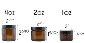 img 2 attached to 💄 Convenient 4 Ounce Straight Containers for Cosmetics, Lotions, and More!