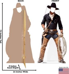 img 3 attached to Authentic Cowboy Stand-in Life Size Cardboard Cutout Standup: Experience Advanced Graphics at its Best!