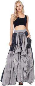 img 3 attached to 👗 Stylish and Chic: Tov Black Denim Damsel Skirt - Women's Clothing