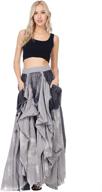 👗 stylish and chic: tov black denim damsel skirt - women's clothing logo