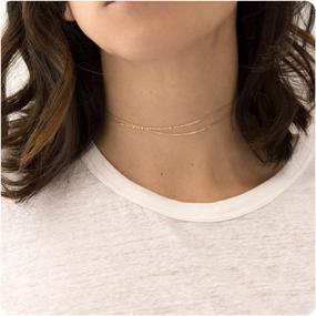 img 3 attached to 📿 Handmade Dainty Bead Chain Layering Choker Necklace for Women - S.J JEWELRY Friendship Gift, 14k Gold Plated/Silver Plated