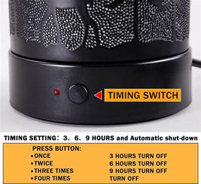 img 2 attached to Electric Wax-Melt Candle Warmer - Fragrance Heater with Timer for Home Decor - Scented Wax Melter for Aromatic Experience