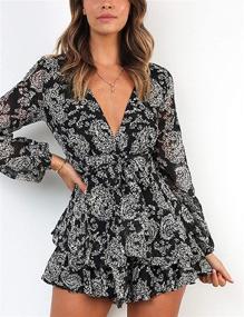 img 2 attached to 🌸 Floral Sleeve Relipop Women's Dresses for Women's Clothing