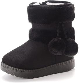 img 3 attached to 👟 Comfortable Casual Winter Toddler Boys' Shoes by KDHAO