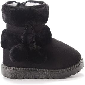 img 2 attached to 👟 Comfortable Casual Winter Toddler Boys' Shoes by KDHAO