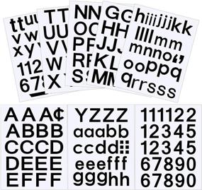 img 4 attached to 🏢 Versatile 202-Piece Self-Adhesive Vinyl Letters Numbers Kit for Mailbox, Signs, Windows, Doors, Cars, Trucks, Home, Business – Address Number Sticker Set (Black, 1 Inch)