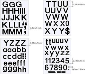 img 3 attached to 🏢 Versatile 202-Piece Self-Adhesive Vinyl Letters Numbers Kit for Mailbox, Signs, Windows, Doors, Cars, Trucks, Home, Business – Address Number Sticker Set (Black, 1 Inch)