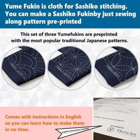 img 2 attached to Authentic Sashiko Template: Traditional Japanese Dishcloth for Premium Quality