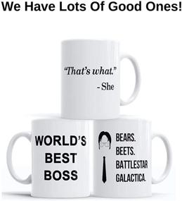 img 1 attached to 🍻 The Office Merchandise: 'That's What She Said' Funny Beer Glass - Michael Scott Quote Craft Beer Glasses