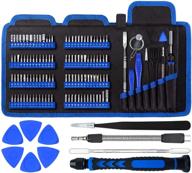 professional precision computer screwdriver set with 111 small magnetic bits - 🔧 ideal for cell phone, iphone, laptop, macbook, tablet, xbox, and game console repairs logo