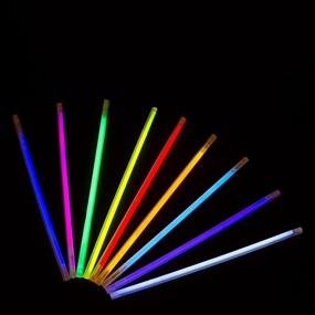 img 2 attached to Astro Glow Drinking Straws - 25 Pack - 9 Vibrant Assorted Colors - Long-lasting Glow up to 8 Hours - Guaranteed Satisfaction - Ultimate Glow Straws for All Party Occasions