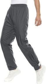 img 1 attached to BenBoy Men's Waterproof Rain Pants: Lightweight & Breathable Outdoor Over Pants for Hiking & Fishing