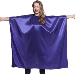 img 4 attached to 💇 Professional Salon Cape - Mane Caper Purple Iridescent Cape with Snaps | 45" x 60" | Heavy Duty & Extra Long Durability for Barbershops and Beauty Shops | Long Lasting & Specialized (Purple)