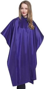 img 2 attached to 💇 Professional Salon Cape - Mane Caper Purple Iridescent Cape with Snaps | 45" x 60" | Heavy Duty & Extra Long Durability for Barbershops and Beauty Shops | Long Lasting & Specialized (Purple)