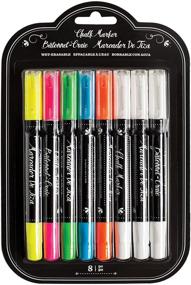 img 1 attached to 🖍️ Erasable Chalk Markers by American Crafts: Set of 8 Multi-color Markers