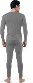 img 2 attached to 🩳 Men's Ultra Soft Thermal Underwear Base Layer Long Johns Set with Fleece Lining - 9M