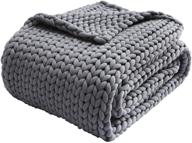 🧶 zonli cooling weighted blanket 15lbs twin: handmade knitted chunky blankets, no beads, 48''x72'' - evenly weighted, breathable throw, soft napper yarn - machine washable! logo