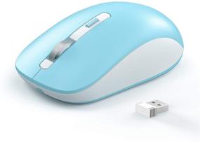 img 4 attached to 🖱️ JOYACCESS Bluetooth Mouse - 2.4G Dual Mode (Bluetooth 5.0/3.0+USB) - Laptop/Computer Mice for MacBook/Windows/MacOS/Android - Blue