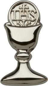 img 1 attached to 👔 Stylish Striped Silver Chalice Communion 45 Inch Boys' Necktie Collection"