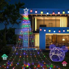 img 4 attached to 🎄 DDMY 317 LEDs Christmas Decorations Star Lights String for Holiday Wedding Party Bedroom Garden Patio Outdoor Yard, Festival Indoor - Christmas Tree Lights, Party Indoor