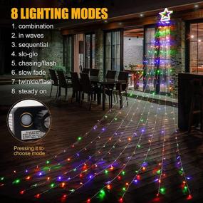 img 1 attached to 🎄 DDMY 317 LEDs Christmas Decorations Star Lights String for Holiday Wedding Party Bedroom Garden Patio Outdoor Yard, Festival Indoor - Christmas Tree Lights, Party Indoor