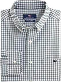 img 1 attached to Vineyard Vines Classic Gingham Stretch Men's Clothing for Shirts