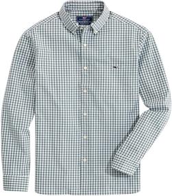 img 2 attached to Vineyard Vines Classic Gingham Stretch Men's Clothing for Shirts