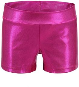 img 4 attached to 💫 Shimmering Gymnastics Clothing for Girls: Athletic Sparkle Glitter Tumbling Attire