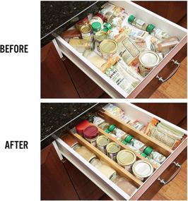 img 1 attached to Bamboo Drawer Divider Organizer Set