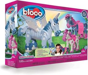 img 3 attached to Unicorn Building Blocks by 🦄 Bloco Toys - Construct and Create!