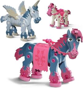 img 4 attached to Unicorn Building Blocks by 🦄 Bloco Toys - Construct and Create!