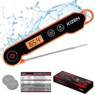 🌡️ kizen waterproof digital meat thermometer: ideal tool for perfect cooking, bbq, grilling, baking, and outdoor food preparation logo