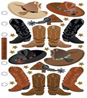 🤠 sticko sppc08 classic stickers: cowboy hats and boots – western-themed decorations that stick logo