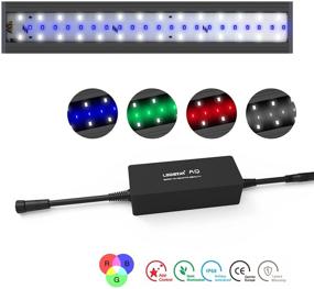 img 1 attached to 🐠 LEDSTAR AQ-S RGB+W Aquarium LED Light - App Dimmable Plant Tank Light with 4 Channel Control and Mounting Installation Kits - AQ-S45 for 17.7'' to 21.6'' Tank