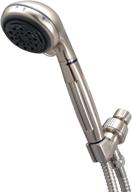 5-setting hand shower set, brushed nickel 🚿 finish - kingston brass ksx2528b designer trimscape showerscape logo