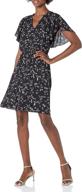 trendy lark ro women's clothing: printed georgette flounce for effortless style logo